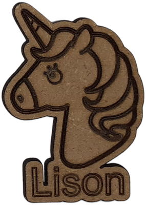 Magnet - Licorne  personnalisable